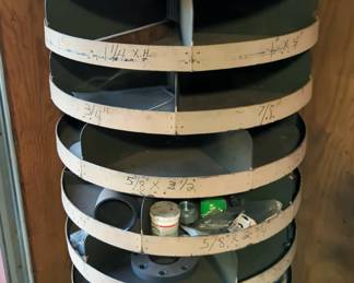 Round Multi Level Rotating Organizer, 65" x 37" Diameter