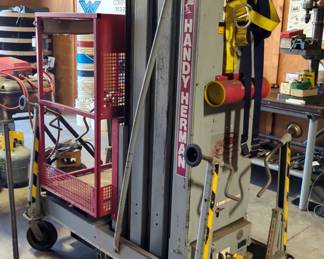 Mec Handy Herman Aerial Work Platform, Model 16D, With Outriggers And Manual