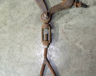 Vintage Metal Hanging Hooks / Clamps, Qty 2