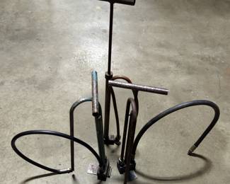 Vintage Metal Hand Pumps, Qty 3
