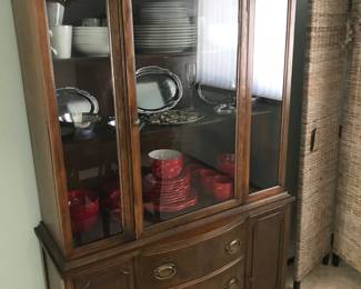 China cabinet and dish sets!