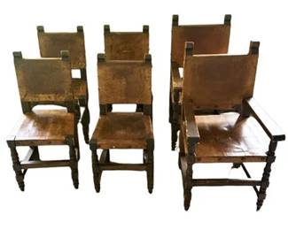 Lot 020. 
Vintage Reproduction French Farmhouse Chairs Set of 6