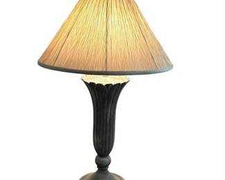 Lot 015 
Vintage Grey Plaster Lamp with Wing Topper