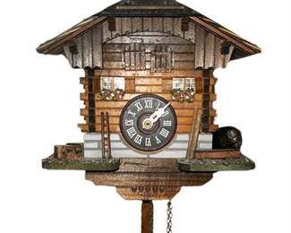 Lot 075 
Vintage Black Forest Cuckoo Clock