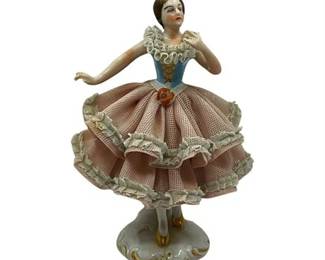 Lot 178 
Dresden Art Porcelain Ballerina Figurine Made in Germany