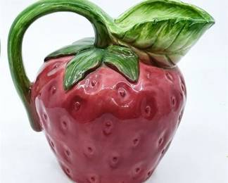 Lot 121  
Aerbdei Karaf Ceramic Strawberry Pitcher