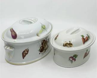 Lot 122  
Louis Lourioux Casserole Dishes, Two