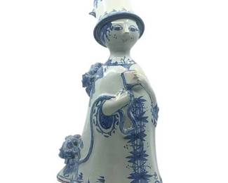 Lot 190-K   
Bjorn Wiinblad Porcelain Figurine M12 "Aunt Ella with Book"