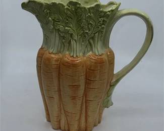 Lot 137 
Vintage Fitz and Floyd Carrot Bunch Pitcher