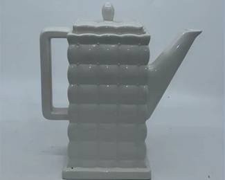 Lot 138   
Vintage Cubed Ceramic Tea Pot/ Pitcher