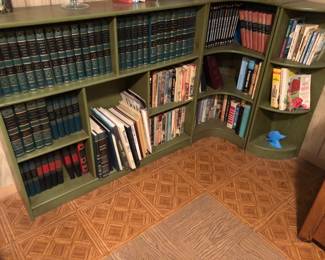 BOOKS AND BOOKCASE