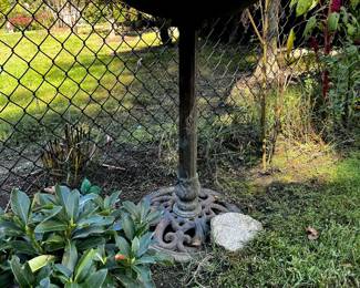 On of 4 or 5 bird baths.  all nice