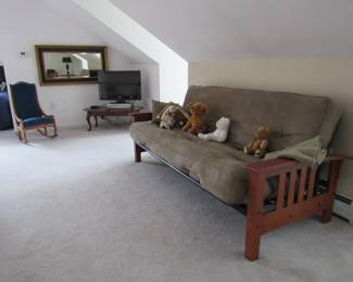 Futon, Beds, tv's and more