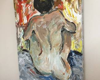 Painting unsigned oil nude