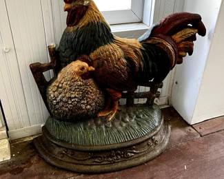 Huge cast iron door stop