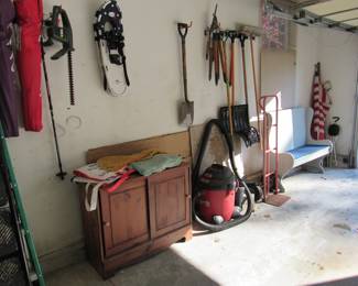 Yard tools and misc furniture