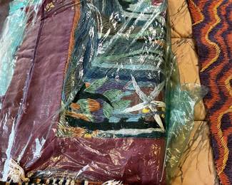 One of sever hanging tapestries.  This by Barbra Florensky Bach