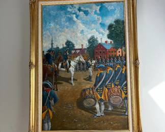   William Mix see room photo for reference, Revolutionary scene.