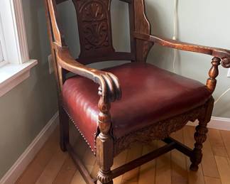 Carved arm chair