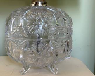 Set of 2  Waterford Lamps with silk shades