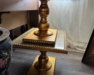 Hollywood Regency end tables. Set of 2