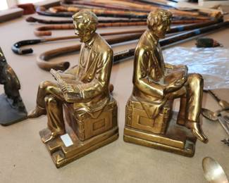 Marion Bronze Abe Lincoln bookends
