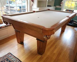 vintage Olhausen Accu-Fast pool table. Available for pre-sale: $1,250.00. 7' 4" long x 44" wide