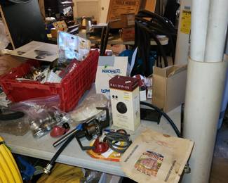remaining garage items. Ask cashier inside house for garage key