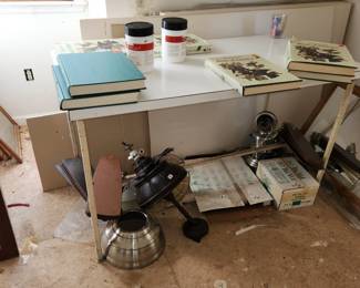 remaining garage items. Ask cashier inside house for garage key