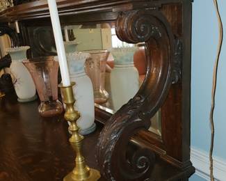 DINING ROOM SET IS "BEST OFFER" WHICH MUST BE ACCEPTED BY THE FAMILY
matching antique 3 piece solid oak dining set