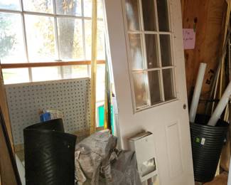 remaining garage items. Ask cashier inside house for garage key