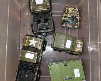 Toys, etc..: GI Joe, Pokemon, baseball cards, train bldgs...