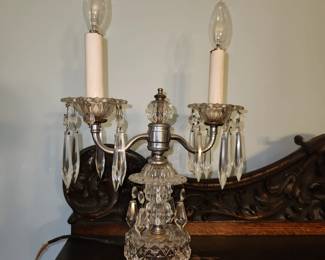 pair of antique lamps