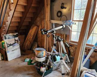 remaining garage items. Ask cashier inside house for garage key