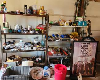 remaining garage items. Ask cashier inside house for garage key