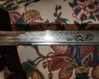 antique sword blade