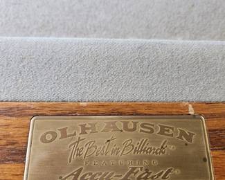 vintage Olhausen Accu-Fast pool table. Available for pre-sale: $1,250.00. 7' 4" long x 44" wide
