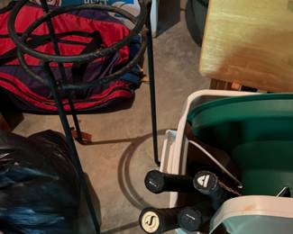 Plant stand, tennis rackets