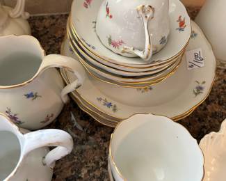 Partial Meissen tea set