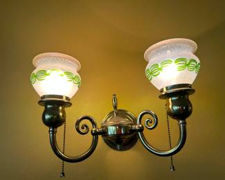 Other Loetz shades with or without brass sconces