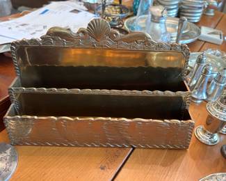 Nautilus letter holder-sold with 2 other pieces