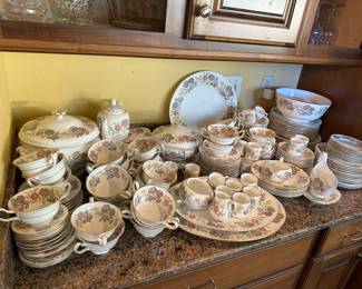 Set of Wedgwood china in the Lichfield pattern