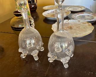 Pair of decanters