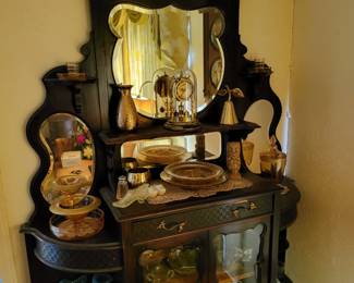 Antique English Victorian Etagere