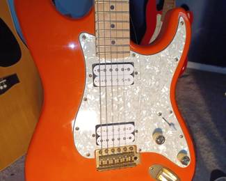 TTM Supershop Custom Strat - Orange Slayer - Electric Guitar