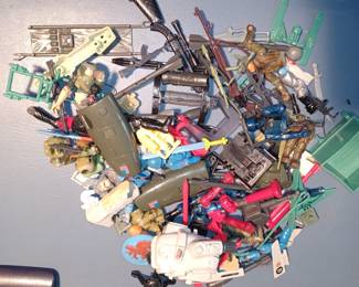 Lot of GI Joe items included with the collection