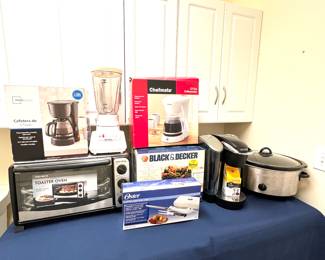 Some small appliances new in box 