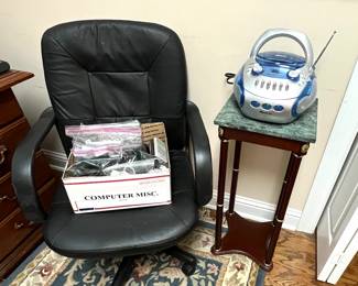 Office Chair - Rug - Stand - Radio 