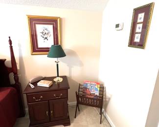 Nightstand Set - Lamps - Framed Print 