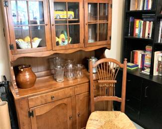 Vintage maple hutch